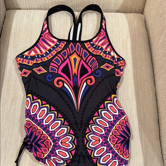 Athleta Rapanui Ready to Run Tankini Swim Top size Medium - Picture 1 of 11